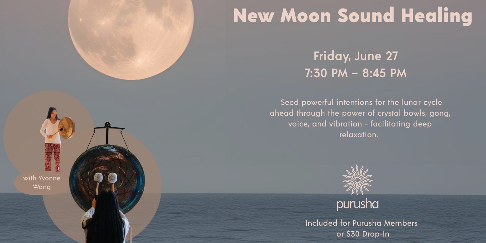 New Moon Sound Healing with Yvonne - June 2025